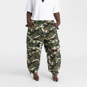 KBB by KAHLANA Women's Mid-Rise Straight Leg 'The Cargo Jogger' - 1X